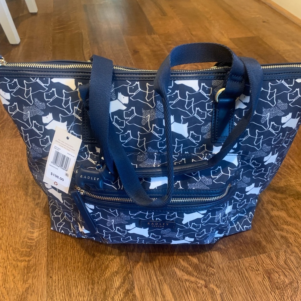 Large zip Radley tote. NWT